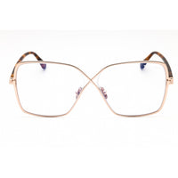 Tom Ford Women's Eyeglasses - Shiny Rose Gold Metal Oversized Frame | FT5841-B 028 ,