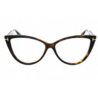 Tom Ford Women's Eyeglasses - Dark Havana Cat Eye Shape Full Rim Frame | FT5843-B 052 ,