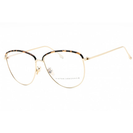 Victoria Beckham Women's Eyeglasses - Gold/Tortoise Metal Oval Frame | VB2100 716 ,