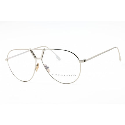 Victoria Beckham Women's Eyeglasses - Silver Metal Aviator Full Rim Frame | VB2106 040 ,
