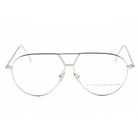 Victoria Beckham Women's Eyeglasses - Silver Metal Aviator Full Rim Frame | VB2106 040 ,