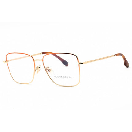Victoria Beckham Women's Eyeglasses - Brown Fade Metal Square Full Rim | VB2118 219 ,