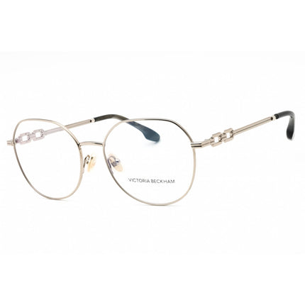 Victoria Beckham Women's Eyeglasses - Silver Metal Geometric Full Rim | VB2129 040 ,