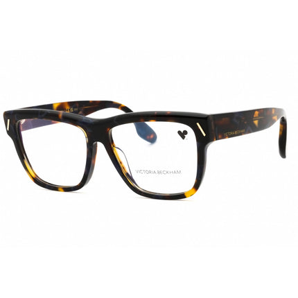 Victoria Beckham Women's Eyeglasses - Havana Blue Acetate Square Frame | VB2638 418 ,