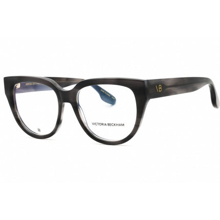 Victoria Beckham Women's Eyeglasses - Striped Grey Panthos Full Rim Frame | VB2674 036 ,