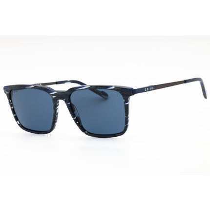 Zeiss Men's Sunglasses - Textured Blue/Grey Acetate Square Full Rim | ZS23716S 420 ,