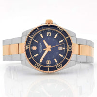 Victorinox Swiss Army Men's Watch - Maverick Silver and Rose Gold Bracelet | 241950 ,