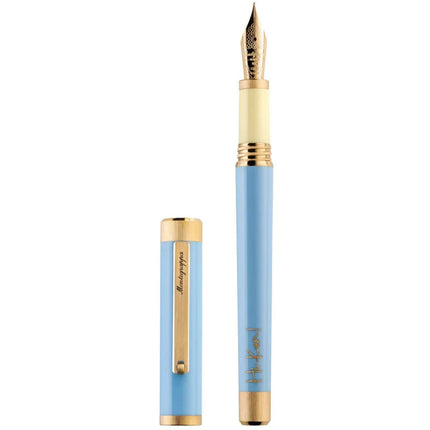 Montegrappa Fountain Pen - Ken The Movie Icon Powder Blue Resin, Medium | ISZEB3AB_2 ,