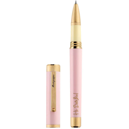 Montegrappa Rollerball Pen - Barbie The Movie Icon Pastel Pink Barrel | ISZEBRAS_1 ,