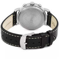Timex Men's Watch - Weekender Chronograph Cream Dial Black Leather Strap | TW2R42800 ,