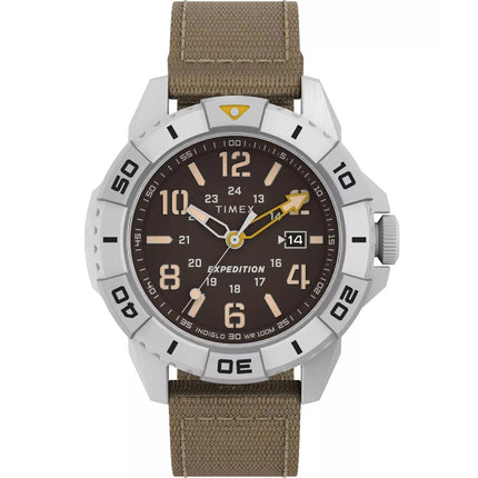 Timex Men's Watch - Expedition North Ridge Brown Dial Tan Fabric Strap | TW2V62400 ,