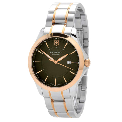 Victorinox Swiss Army Men's Watch - Alliance Green Dial Two Tone Bracelet | 241913 ,