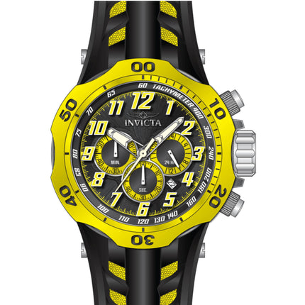Invicta Men's Watch - Venom Hydra Chrono Yellow and Black Dial Rubber Strap | 48236 ,