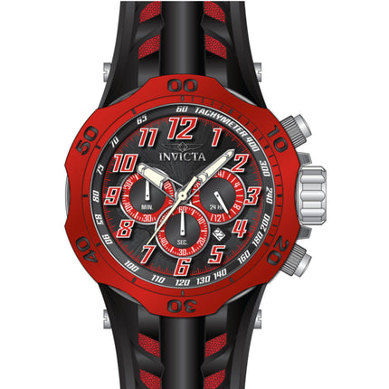 Invicta Men's Watch - Venom Hydra Chrono Red and Black Dial Silicone Strap | 48237 ,