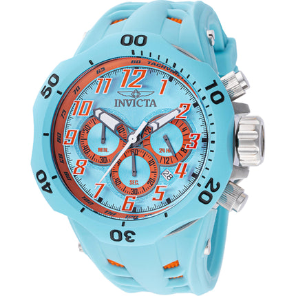 Invicta Men's Watch - Venom Hydra Chrono Light Blue and Orange Dial Strap | 48238 ,