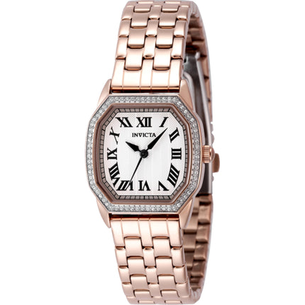 Invicta Women's Watch - Wildflower Silver Tone Dial Rose Gold Steel Bracelet | 49039 ,