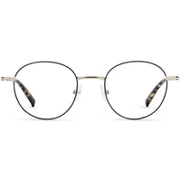 1880 Morel Unisex Eyeglasses - Black/Gold Metal Panto Full Rim Frame | 60071M ND16 ,