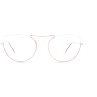 1880 Morel Women's Eyeglasses - Pink Metal Cat Eye Shape Half Rim Frame | 60121M PP08 ,