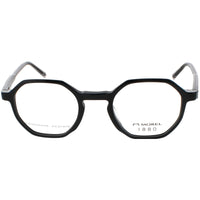 1880 Morel Unisex Eyeglasses - Black Acetate Geometric Full Rim Frame | 60132M NG04 ,