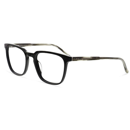 1880 Morel Men's Eyeglasses - Black/Grey Acetate Square Full Rim Frame | 60134M NG10 ,