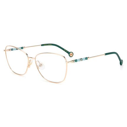 Carolina Herrera Women's Eyeglasses - Gold Green Metal Butterfly Frame | CH 0039 0PEF ,
