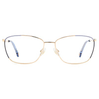 Carolina Herrera Women's Eyeglasses - Gold Blue Rectangular Full Rim | CH 0060 0LKS ,