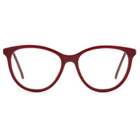 Carolina Herrera Women's Eyeglasses - Burgundy Cat Eye Full Rim Frame | CH 0073 0LHF ,