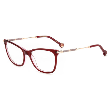 Carolina Herrera Women's Eyeglasses - Burgundy Cat Eye Full Rim Frame | HER 0151 0LHF ,