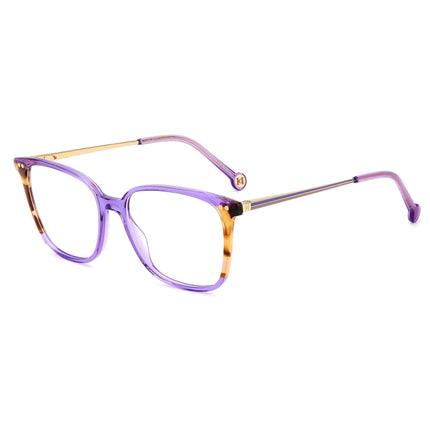 Carolina Herrera Women's Eyeglasses - Violet Havana Square Shape Frame | HER 0165 0HKZ ,