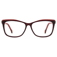 Carolina Herrera Women's Eyeglasses - Burgundy Red Cat Eye Shape Frame | HER 0208 0C8C ,
