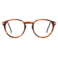 Carrera Unisex Eyeglasses - Brown Horn Metal/Plastic Round Full Rim Frame | 284 0EX4 ,