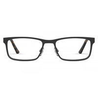 Elasta Men's Eyeglasses - Matte Black Metal/Plastic Rectangular Frame | E 3128 0003 ,