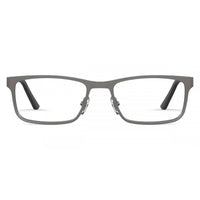 Elasta Men's Eyeglasses - Matte Dark Ruthenium Rectangular Full Rim | E 3128 0R80 ,