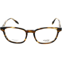 Elasta Men's Eyeglasses - Striped Brown Metal/Plastic Square Full Rim | E 8002 0KVI ,