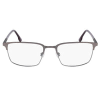 Flexon Men's Eyeglasses - Matte Gunmetal Metal Rectangular Full Rim Frame | E1128 072 ,