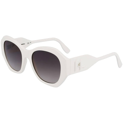 Karl Lagerfeld Women's Sunglasses - White Plastic Cat Eye Full Rim Frame | KL6146S 105 ,
