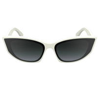 Karl Lagerfeld Women's Sunglasses - White Acetate Cat Eye Full Rim Frame | KL6162S 105 ,
