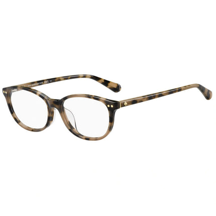 Kate Spade Women's Eyeglasses - Havana Plastic Oval Full Rim Frame | Evangeline/F 0086 ,