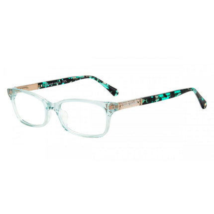 Kate Spade Women's Eyeglasses - Green Metal/Plastic Rectangular Frame | Laurel 01ED ,