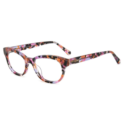 Kate Spade Women's Eyeglasses - Havana Multicolor Plastic Oval Frame | Zelda 08XS ,