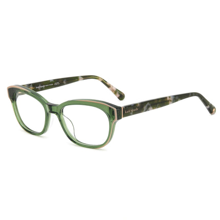 Kate Spade Women's Eyeglasses - Green Pink Plastic Oval Full Rim Frame | Zelda 0IWB ,