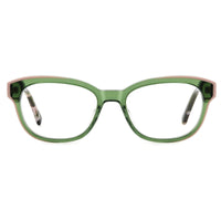 Kate Spade Women's Eyeglasses - Green Pink Plastic Oval Full Rim Frame | Zelda 0IWB ,