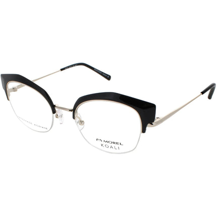 Koali Morel Women's Eyeglasses - Black/Gold Cat Eye Half Rim | Camelia 20070K ND17 ,