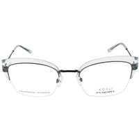 Koali Morel Women's Eyeglasses - Blue/Black Cat Eye Half Rim | Camelia 20071K BN23 ,