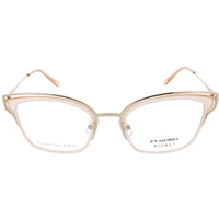 Koali Morel Women's Eyeglasses - Crystal/Gold Metal Cat Eye Frame | Canna 20083K PD12 ,