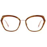 Koali Morel Women's Eyeglasses - Brown/Yellow Full Rim Frame | Liliana 20098K TP09 ,