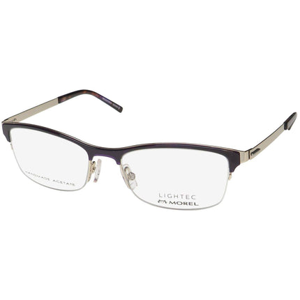 Lightec Morel Women's Eyeglasses - Plum Metal Cat Eye Frame | Omicron 2 30032L PD05 ,