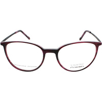 Lightec Morel Women's Eyeglasses - Dark Plum Acetate Round | Omicron 16 30089L PN12 ,