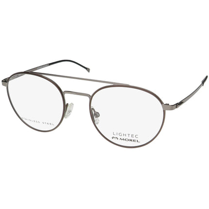 Lightec Morel Men's Eyeglasses - Brown Metal Pilot Frame | Omicron 13 30093L MG11 ,