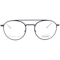 Lightec Morel Men's Eyeglasses - Black/Blue Pilot Full Rim | Omicron 13 30093L NB12 ,